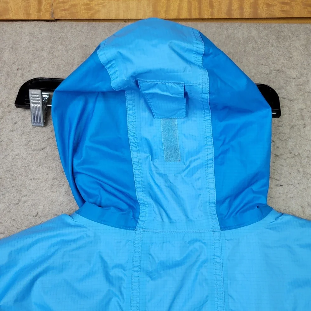 LL Bean Jacket Kids L‎ 14-16 Full Zip Hooded Raincoat Microfleece Lined 248055